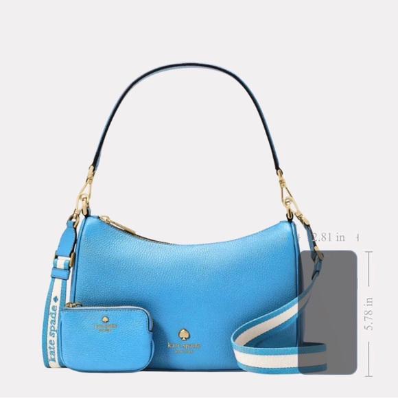kate spade Handbags - Kate Spade Vibrant Blue Shoulder Bag with Pouch